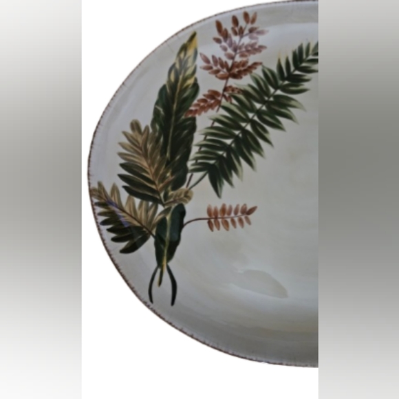 NWOT Vintage Ceramic Stoneware Serving Chop Plate Tabletops Gallery Maya - Picture 2 of 3